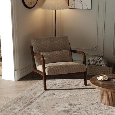Fauteuil d'appoint ergonomique MidCentury Modern