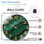 Horloge murale 12 po Malachite