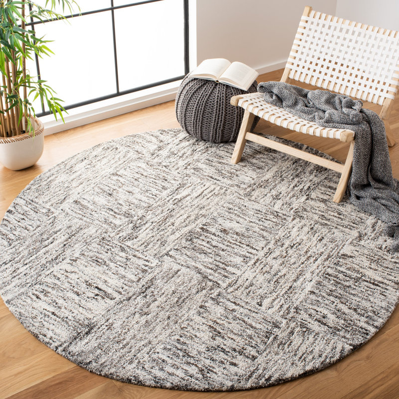 Dowlen Hand Tufted Performance Rug, Round 6'