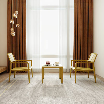 2 chaises simples pour 2 personnes et table basse, meubles en polypropylène jaune, pour l'intérieur extérieur, la décoloration, la conception toutes saisons, 5 utilisations intérieures / extérieures, de qualité commerciale, toutes saisons, robustes,