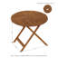 Round Solid Wood Outdoor with Umbrella Hole Bistro Table - 88.9 cm W 88.9 cm D