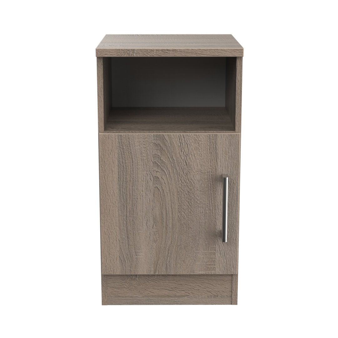 Fully Assembled Devon 1 Door Cabinet Darkolino