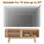 Meuble télé moderne pour téléviseur de 50 po ou moins avec porte coulissante mobile-749974440