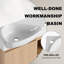 26-Inch Wall-Mounted Bathroom Vanity Set, Featuring White Ceramic Sink & Soft-Closing Door