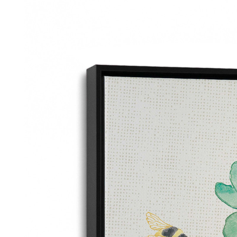 «Fresh Floral III» par Beth Grove, reproduction d'art, H 24 po x l 18 po, Cadre flottant, Noir
