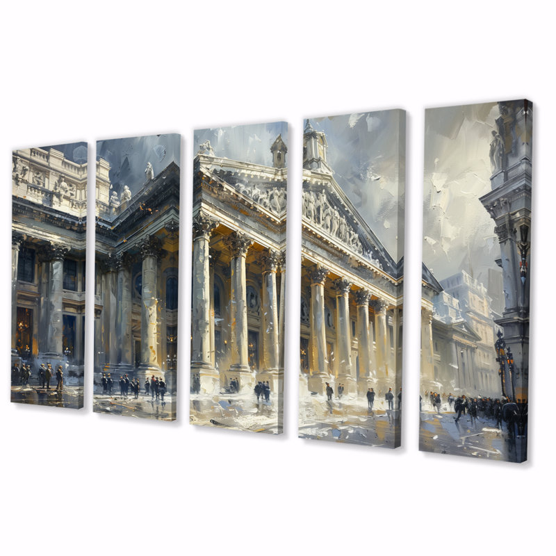 Ensemble de décorations murales gris et blanc Marvel Banks - Banks, H 32 po x l 80 po