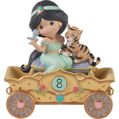Precious Moments Disney Birthday Parade Age 8 Aladdin Jasmine Figurine 4.33 Inch