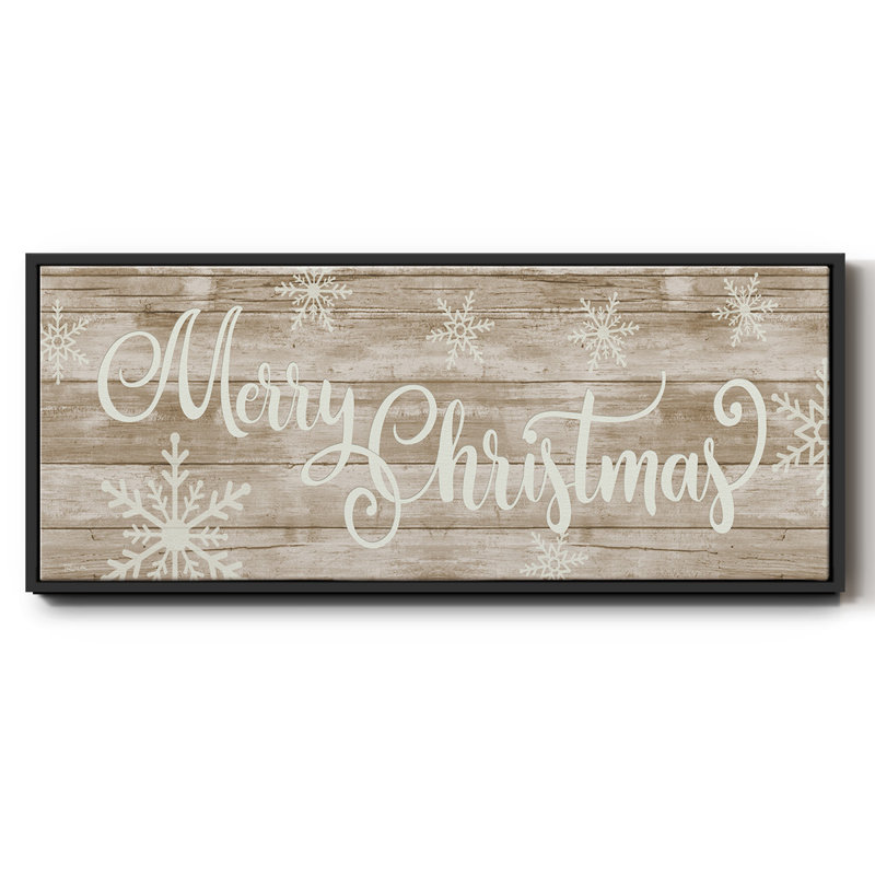 Merry Christmas- Framed Canvas