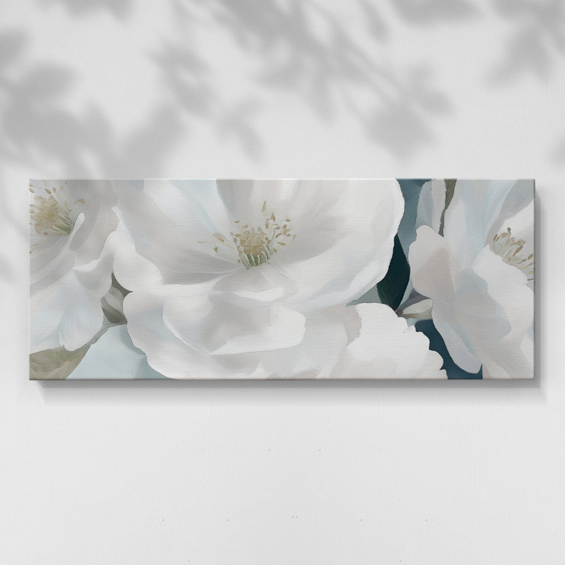 Botanical Series-CCSCXXIX- Toile tendue avec châssis - Prêt à être accroché, H 12 po x l 30 po