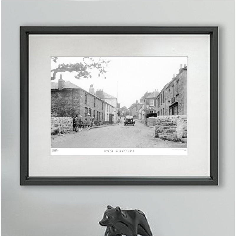 Mylor, Village 1930 - Single Picture Frame Print, 28cm H x 36cm W x 2.3cm D