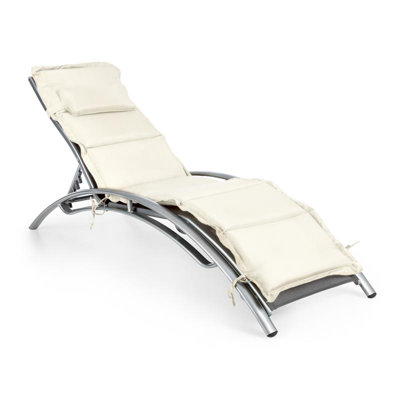 155cm Long Reclining Single Chaise with Cushions