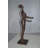 Abstract Of Nude Girl Standing Bronze Statue -  Size: 6"L X 6"W X 24"H.