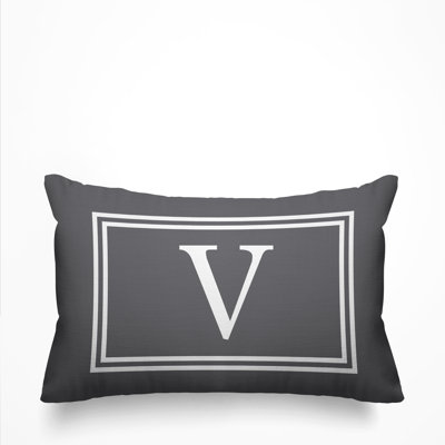 Coussin intérieur / extérieur imprimé monogramme