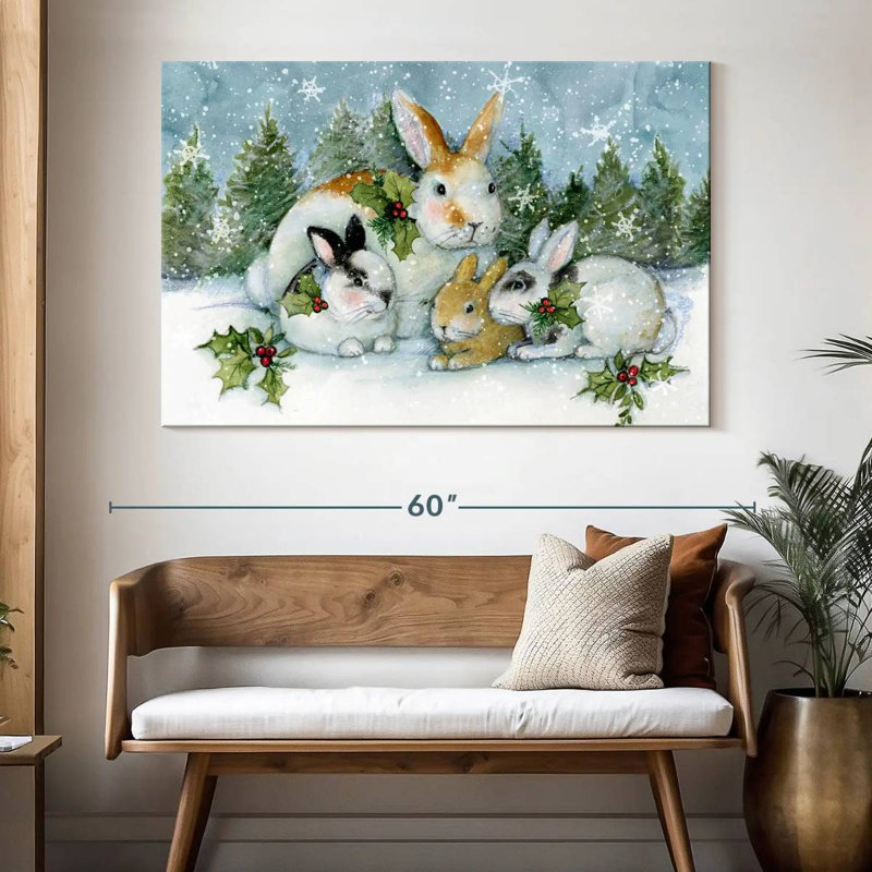 Enchanted Bunnies I, 34" H x 51" W