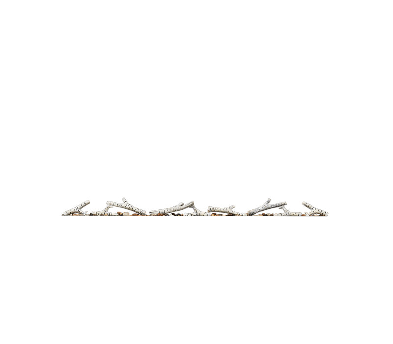 Birch Log Set With Rocks For Entice 50, 3" H x 58" W x 1.5" D