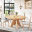 Vintage Extendable Dining Table Set For 4-6 With 4 Upholstered Chairs, 42 To 58-Inch Rustic Farmhouse Kitchen Table Set With Distressed Finish For Dining Room And Kitchen (Espresso)-732442503