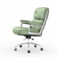 Fauteuil de direction en cuir véritable avec structure et roues en aluminium, fauteuil de bureau pivotant avec dossier épais et soutien lombaire ergonomique-1714349508