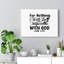 Nothing Impossible Black Luke 1:37 - Wrapped Canvas Print-894886160