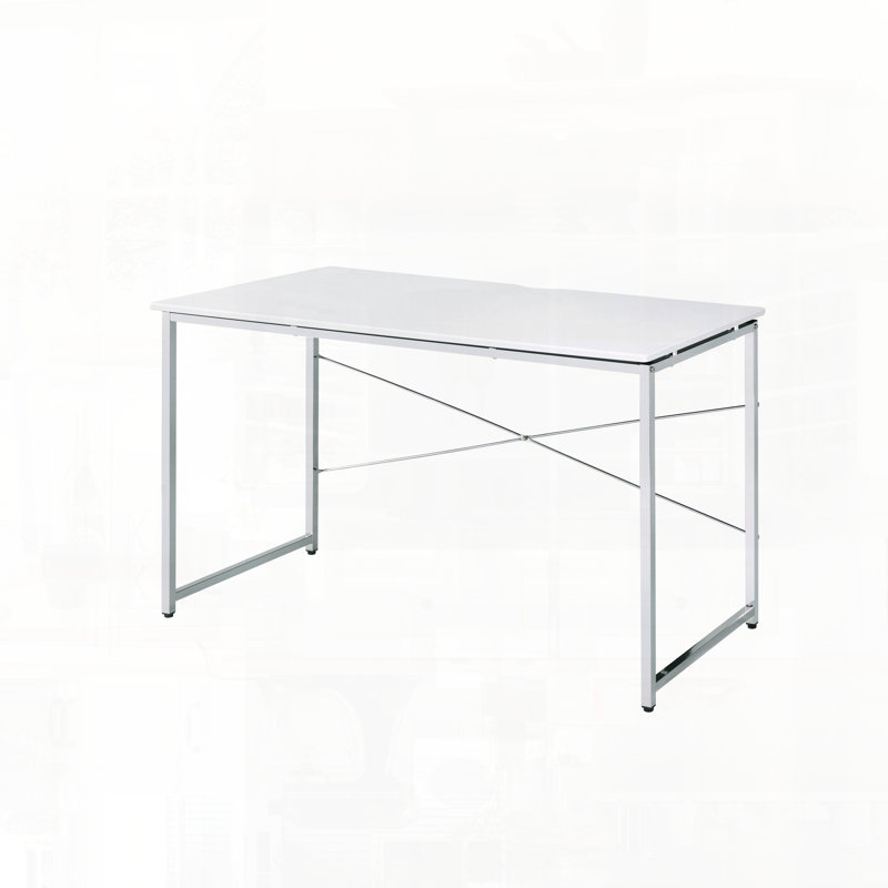 Bureau d'écriture avec pieds spacieux, Blanc