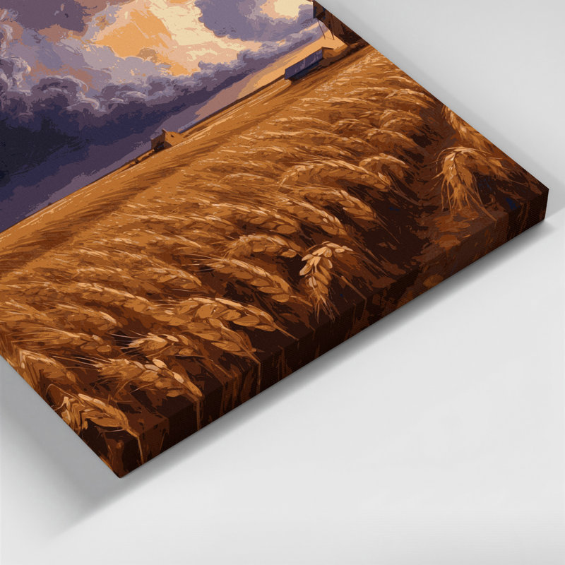 Art mural sur toile «USA State Kansas Brown», 8" H x 10" W