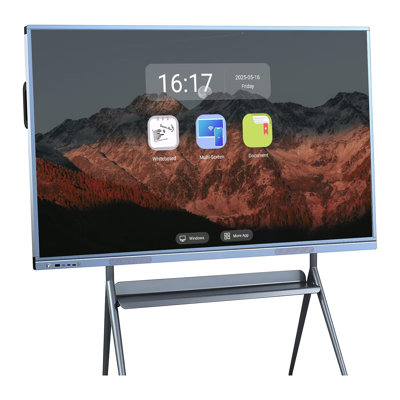 JYXCN Smart Board 55 pouces, écran tactile interactif, tout-en-un ordinateur à écran tactile avec système double et partage de nuage - Idéal pour la salle de classe, le bureau et les présentations éducatives? (Comprend un support mural)