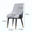 Chaises de salle à manger modernes en cuir PU - Chaises de cuisine ergonomiques à haut dossier avec pieds en acier au carbone, imperméables et faciles à nettoyer, pour le salon, le restaurant, le bureau (ensemble de 2)