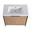 Meuble-lavabo autoportant avec lavabo en résine