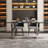 Kepner Glass Top Metal Base Dining Table-389920649
