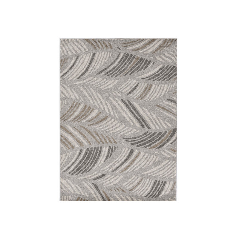 Tapis botanique tropical gris 3 pi x 5 pi