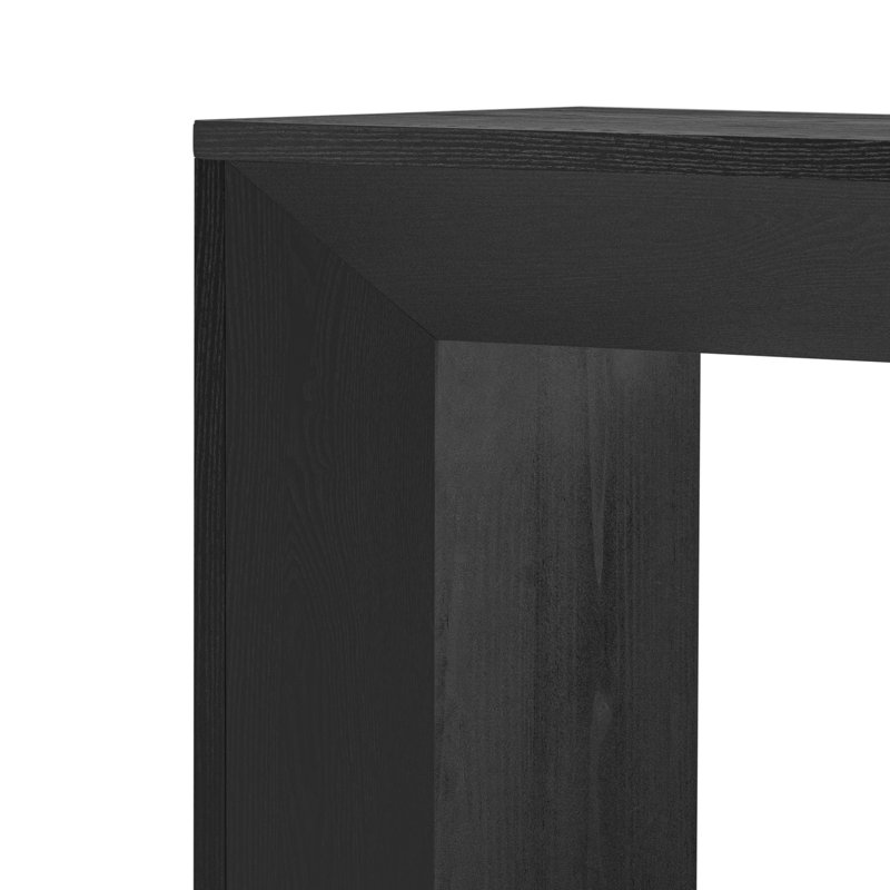 Console élégante - dessus en placage de bois naturel à thème de cheminée pour le couloir, le salon, la table de mobilier de vestibule, caractéristique attrayante de la structure des différentes pièces