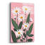 «Marguerites blanches sur fond rose» par Momart, art mural en verre acrylique, 24 po x 36 po-1830125956