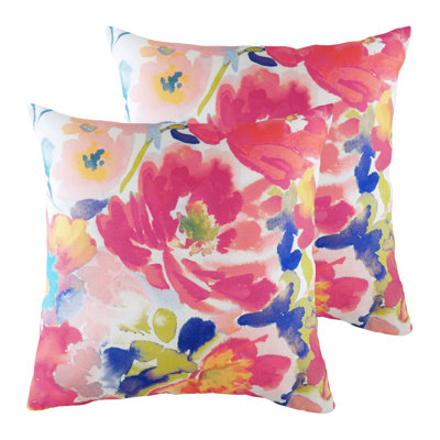 Crystil Floral Square Cushion