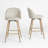 Asotin 26" Seat Height Swivel Upholstered Counter Stools Barstool with Backrest Footrest for Kitchen Island Dining Room-1854403131-1854403124