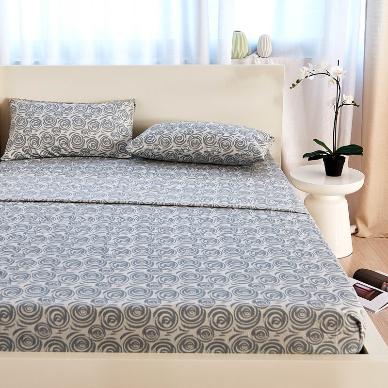Ensemble de draps en microfibre Vilano Choice, Grand, Gris