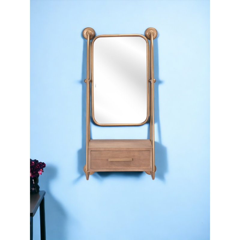 Peralta Metal Flat Wall Mirror