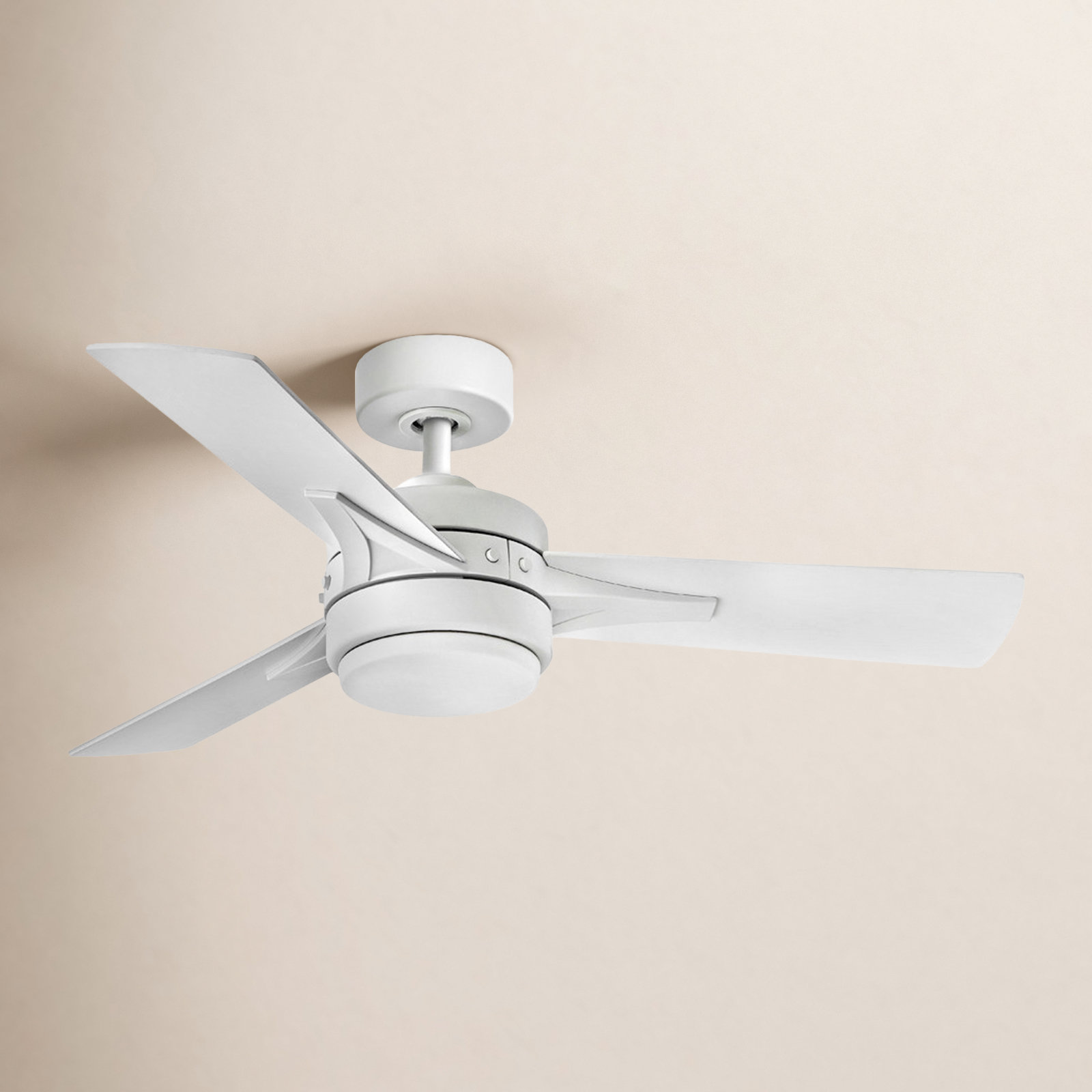 Peppadew 44'' 3 Blade Ceiling Fan with LED Light Kit, Matte White