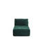 Canapé modulaire en mousse à mémoire de forme moderne, méridienne simple pour le salon, canapé modulaire Cloud pour animaux de compagnie, tissu en velours côtelé, repose-pieds mobile, sans assemblage requis, vert-1739368293