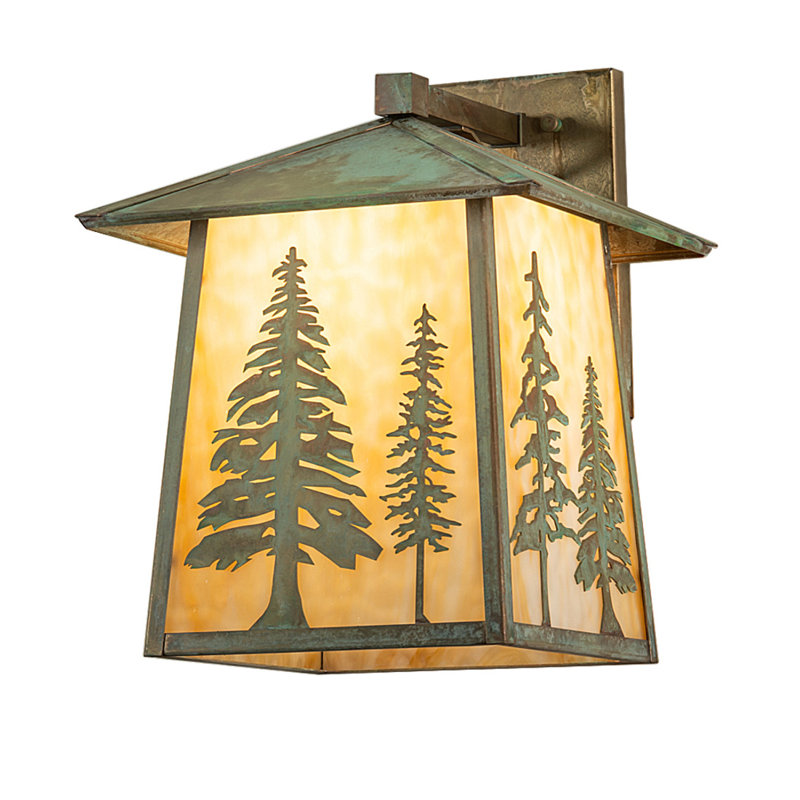 12" Wide Stillwater Tall Pines Wall Sconce