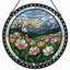 Panneau de vitrail 12 "H Spring Meadow-1721390920