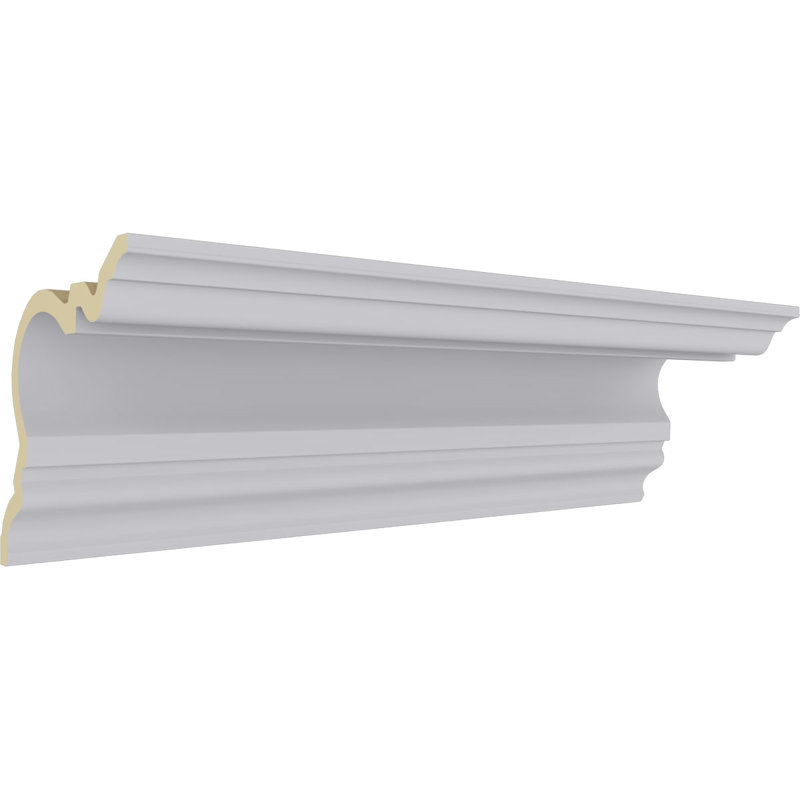 Devon Smooth White Polyurethane Crown Moulding