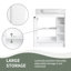 Meuble-lavabo autoportant simple de 28 po avec lavabo en céramique et porte à fermeture en douceur-898076286