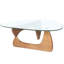 Table basse Home en bois de noyer massif, profondeur 50,4 po, largeur 31,77 po, hauteur 15,55 po pour le bureau