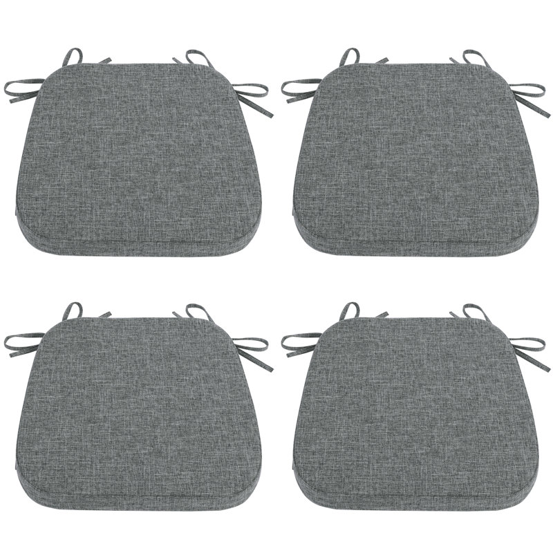 Indoor 1.8'' Dining Chair Chair Pad, Gray