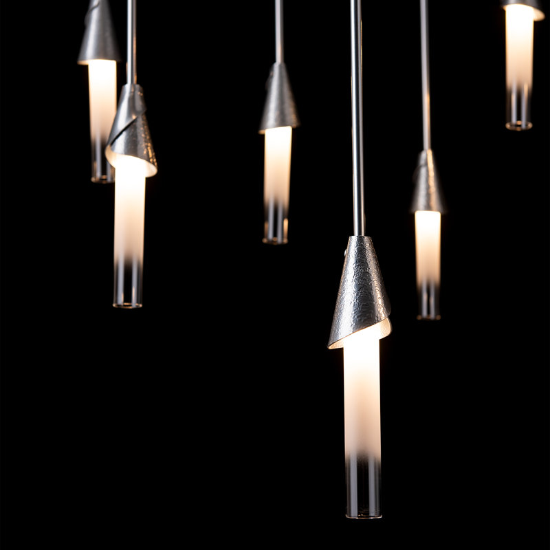 Lilium 10-Light Mobile Pendant, 70", Sterling