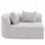 Canapé modulaire courbé de 116 po-836860597