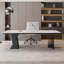 Bureau d'ordinateur de comptoir en pierre frittée durable-240257857