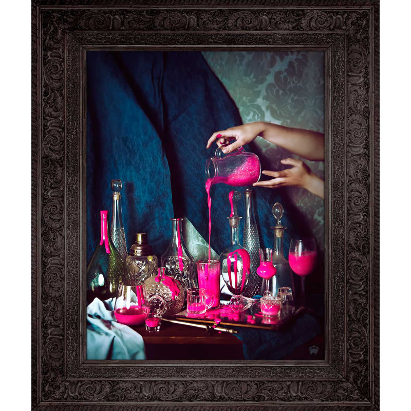 Still Life - Print on Canvas, Black Framed