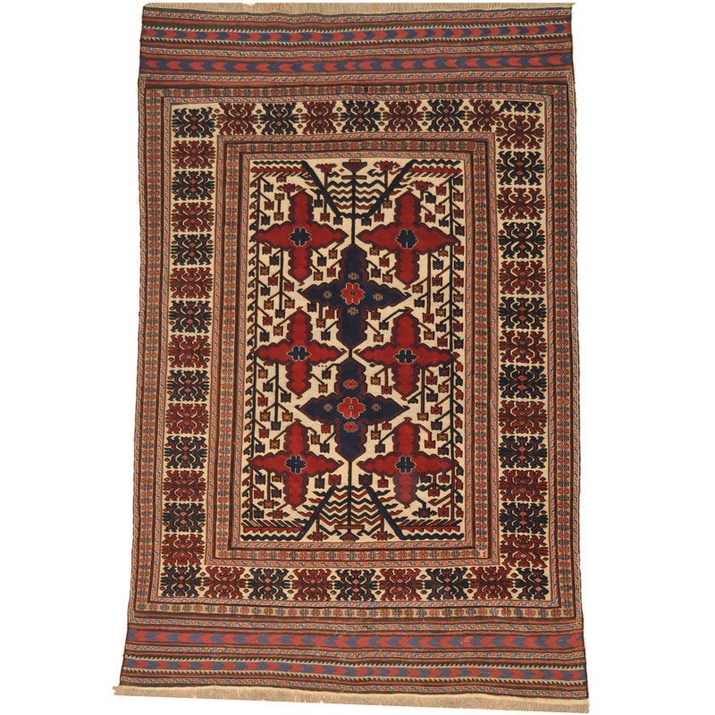 Laine soumak afghane tissée à la main Kilim
