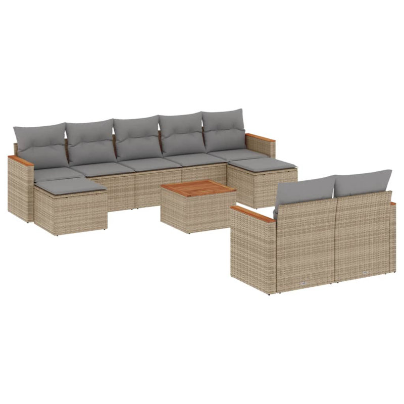  Garden Sofa Set Beige