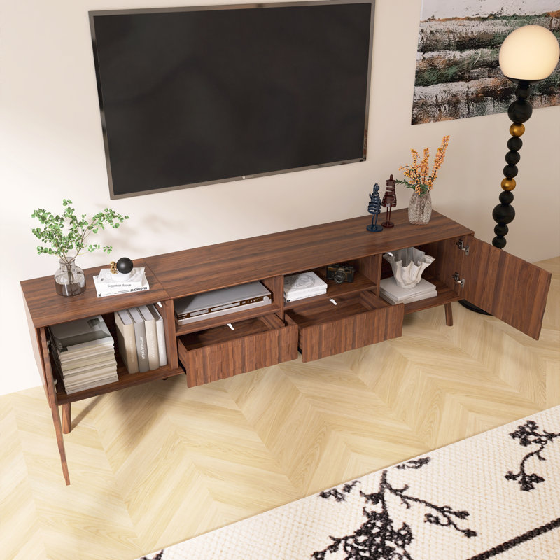 Modern 78.7" Width Entertainment Center, TV Stand For Tvs Up To 85"